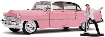 JAD31007 - CADILLAC Fleetwood 1955 rosa con figura de Elvis