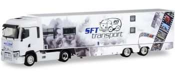 HER311243 - RENAULT T 4x2 con remolque cama baja 2 Ejes SFT Transport