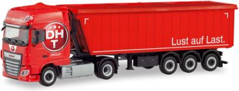 HER311458 - DAF XF 4x2 con volquete de lona 3 ejes DHT