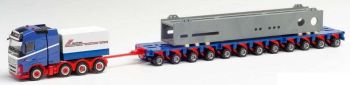 HER312158 - VOLVO FH 16 Globtrotter 8x4 con plataforma de 12 ejes y carga RIWATRANS