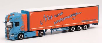 HER314800 - SCANIA R `13 4x2 con remolque MB Cargo 3 ejes