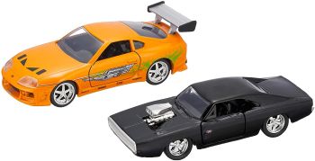 JAD31981 - DODGE Charger Negro y TOYOTA supra Naranja Rápido y Furioso