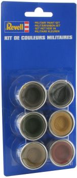 REV32341 - 6 botes de pintura de esmalte color militar
