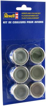 REV32343 - 6 botes de pintura Esmalte 14 ml colores para aviones
