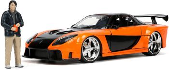 JAD33174 - 1995 MAZDA RX-7 de fuselaje ancho con figura de Han Fast and Furious