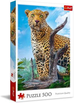 TRF37332 - Rompecabezas de 500 piezas de leopardo salvaje