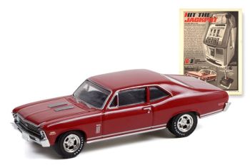 GREEN39090-C - 1970 CHEVROLET Nova de la serie VINTAGE AD CARS bajo blister