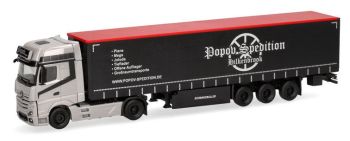 HER318891 - MERCEDES BENZ Actros L 4x2 con remolque de 3 ejes POPOV Spedition