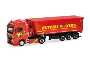 HER319065 - MAN TGX GX 4x2 con volquete de 3 ejes KUYPERS