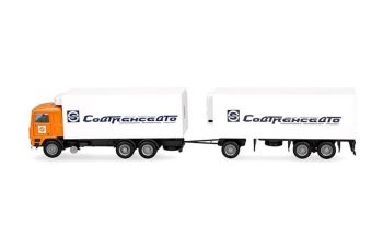 HER321167 - VOLVO F10 6x4 con caja y remolque de 1+2 ejes SOVTRANSAVTO