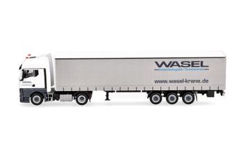 HER321235 - MAN TGX GX 4x2 con remolque de lonas de 3 ejes WASEL