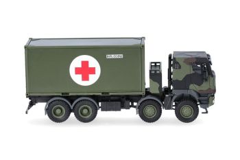 HER747219-002 - IVECO Trakker 8x8 con contenedor de 20 pies de la Bundeswehr