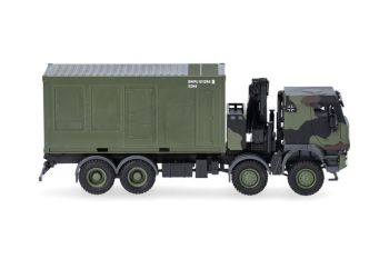 HER747288-002 - IVECO Trakker 8x8 con contenedor de 20 pies y grúa de la Bundeswehr