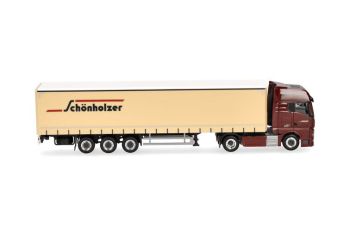 HER962216 - MAN TGX GX 4x2 con remolque de 3 ejes SCHONHOLZER