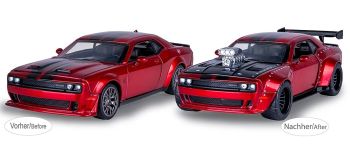 JAM402614 - DODGE Challenger SRT Jailbreak 2 en 1 rojo para construir (2022)