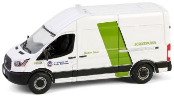 GREEN43035-E - FORD Transit 2020 blanco Servicio de Aduanas de los Estados Unidos de la serie HOT PURSUIT en blíster