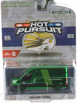 GREEN43035-EVERT - FORD Transit 2020 verde Servicio de Aduanas de los Estados Unidos de la serie HOT PURSUIT en blíster