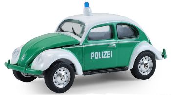 GREEN43050-A - VOLKSWAGEN Beetle Classic POLIZEI - Departamento de Policía Alemán de la serie HOT PURSUIT (en blíster)