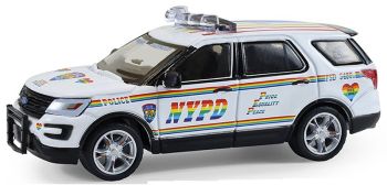 GREEN43050-C - FORD Explorer 2016 NYPD - Departamento de Policía de Nueva York de la serie HOT PURSUIT (en blíster)
