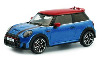 SOL4315003 - MINI Cooper - JOHN COOPER WORKS 2023 Azul metalizado con techo rojo