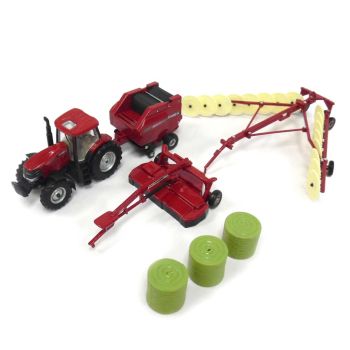 ERT44078 - Paquete de heno: hileradora y empacadora CASE IH Puma 240 CVT Mower 8312