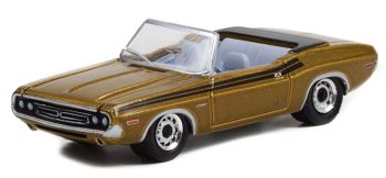 GREEN44940-A - DODGE Challenger convertible 1971 de la serie de televisión THE MOD SQUAD 1968-1973 en blister
