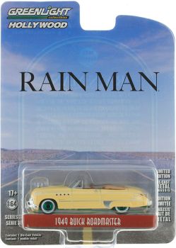 GREEN44960-CVERT - BUICK Roadmaster con llantas verdes 1949 de la película RAIN MAN en blister