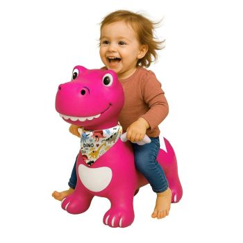JAM466008 - Dino-animal saltarín con alas HoppyDoo, rosa con bomba