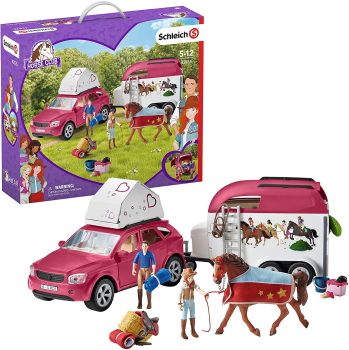 SHL42535 - Gran viaje a caballo en coche más remolque.