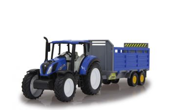 JAM460527 - NEW HOLLAND T5.120 con remolque de ganado