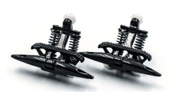 JC51001 - 2 abrazaderas D-Line negras