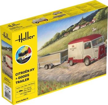 HEL52331 - Kit de inicio con pintura y accesorios - CITROEN HY con remolque para montar