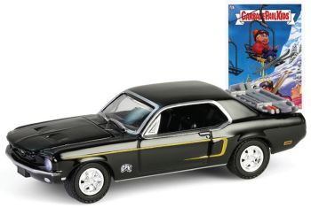 GREEN54110-C - FORD Mustang coupé 1968 negro de la serie GARBAGEPAILKIDS en blíster