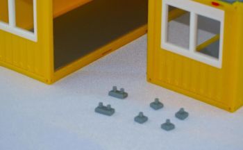 MSM5549/01 - 4 patas simples para bungalow de obra - miniatura