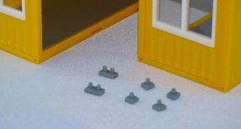 MSM5549/02 - 4 patas dobles para bungalow de obra - miniatura