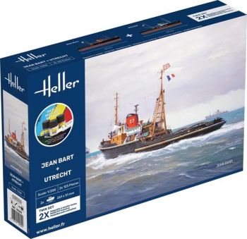 HEL55602 - Kit de inicio con pintura y accesorios - Jean BART y UTRECHT set doble para montar