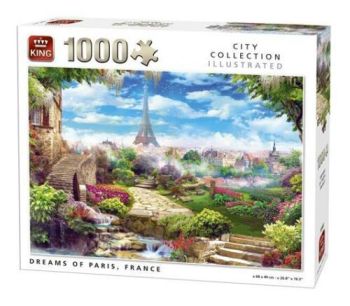 KING55983 - Puzzle 1000 piezas Sueños de París - Francia