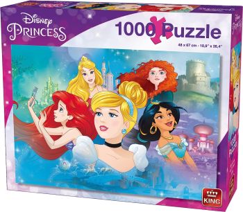 KING55992 - Puzzle 1000 piezas Princesas Disney