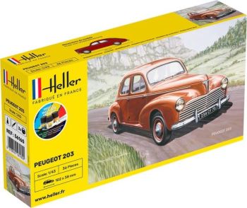 HEL56160 - Kit de inicio con pintura y accesorios - PEUGEOT 203 para montar