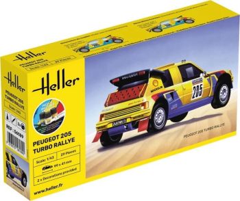 HEL56189 - Kit de montaje y pintura - PEUGEOT 205 Turbo Rally #205