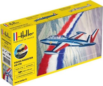 HEL56220 - Kit de inicio con pintura y accesorios - FOUGA Magister CM 170 para montar