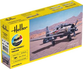 HEL56279 - Kit de inicio con pintura y accesorios - T-28 FENNEC y TROJAN para montar