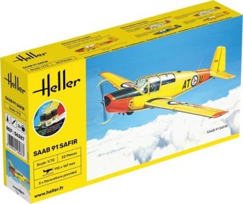 HEL56287 - Kit de inicio con pintura y accesorios - SAAB 91 Safir para montar