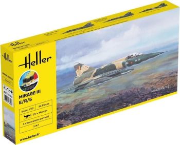 HEL56323 - Kit de inicio con pintura y accesorios - DASSAULT Mirage III E/R/5 para montar