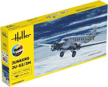 HEL56380 - Kit de inicio con pintura y accesorios - JUNKERS JU-52/3m para montar