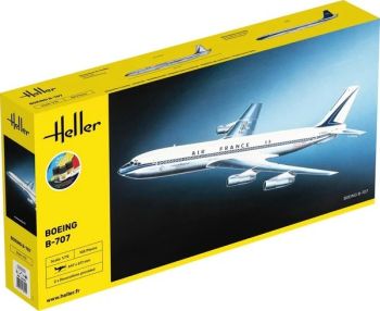 HEL56452 - Kit de inicio con pintura y accesorios - BOEING B-707 Air France para montar