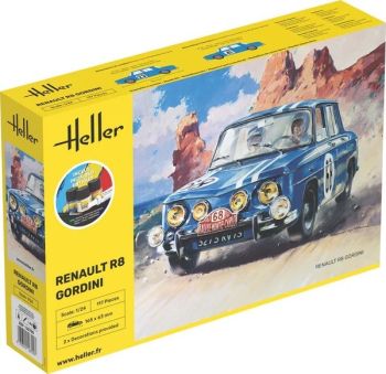 HEL56700 - Kit de inicio con pintura y accesorios - RENAULT R8 #68 GORDINI para montar