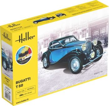 HEL56706 - Kit de inicio con pintura y accesorios - BUGATTI T50 para montar