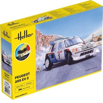 HEL56716 - Kit de inicio con pintura y accesorios - PEUGEOT 205 EV 2 #5 para montar