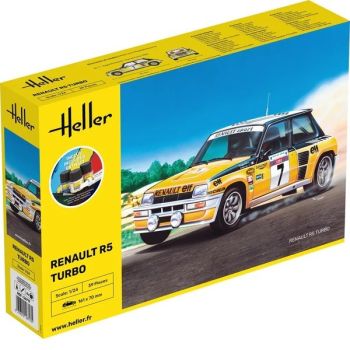 HEL56717 - Kit de inicio con pintura y accesorios - RENAULT R5 Turbo #7 para montar